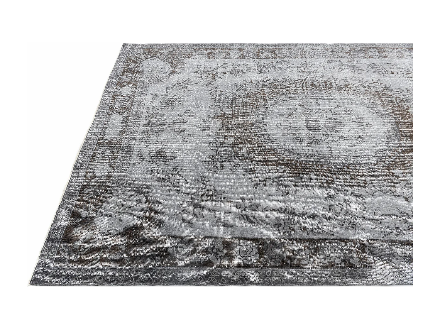 Tapis de laine 193x284 gris Ultra Vintage