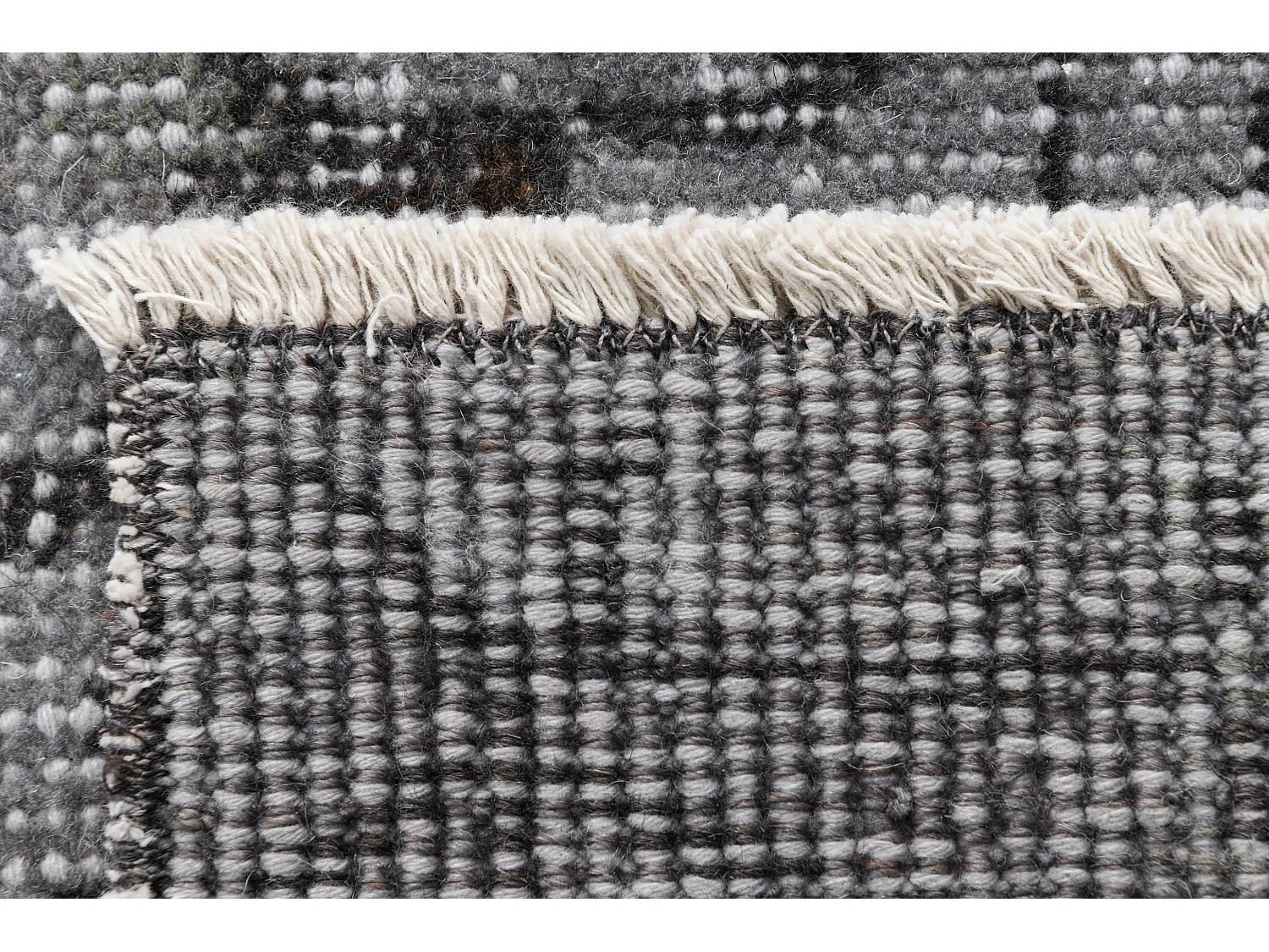 Tapis de laine 193x284 gris Ultra Vintage