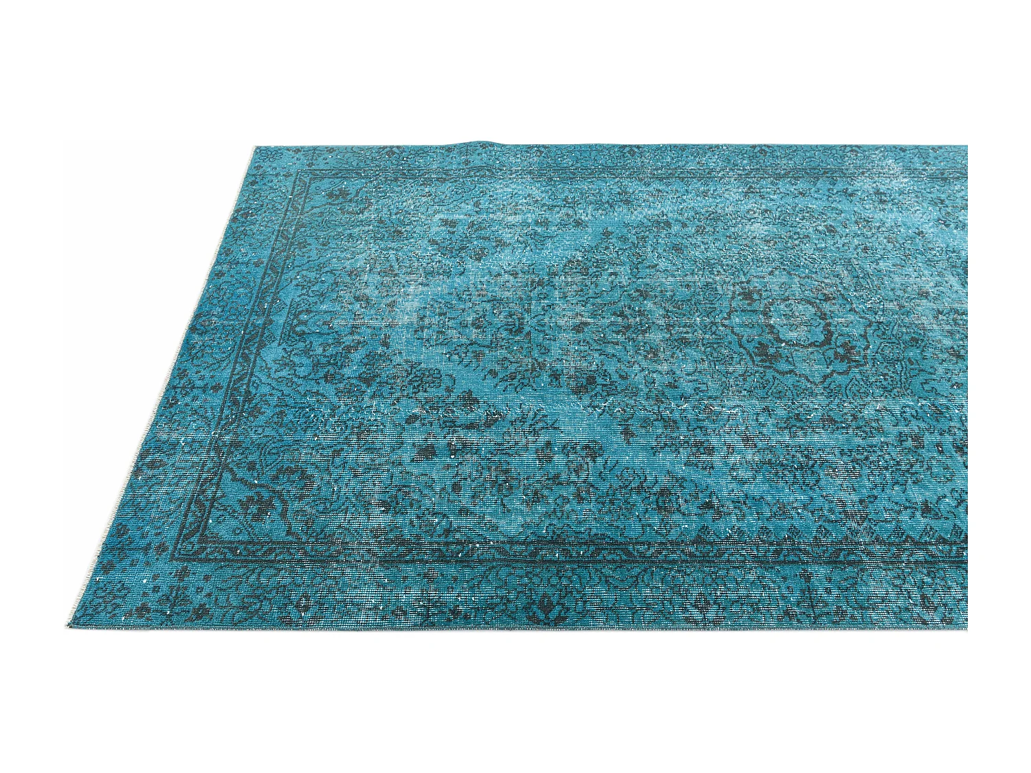 Tapis de laine 142x264 turquoise Ultra Vintage