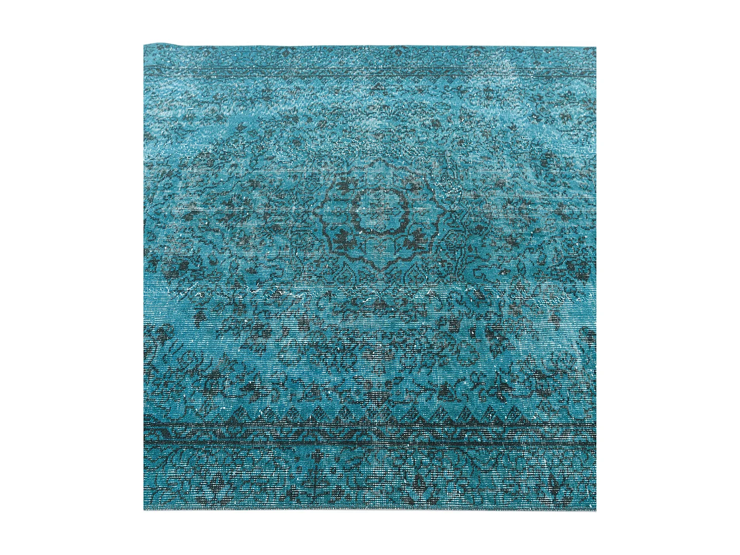 Tapis de laine 142x264 turquoise Ultra Vintage
