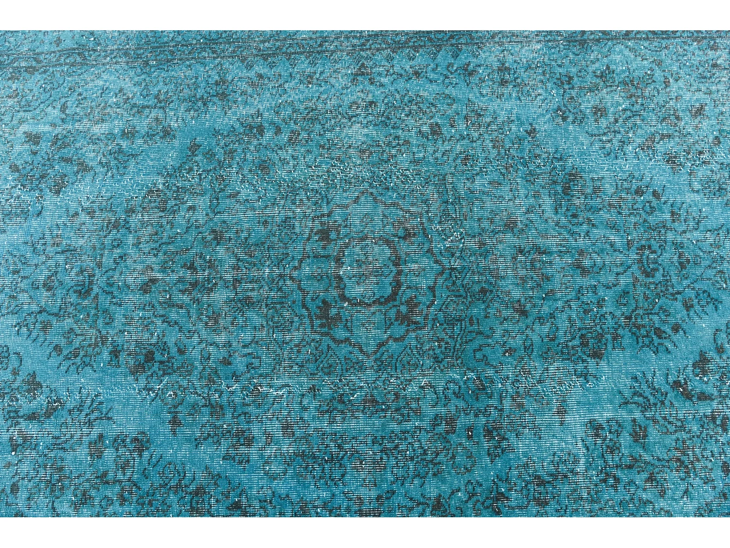 Tapis de laine 142x264 turquoise Ultra Vintage