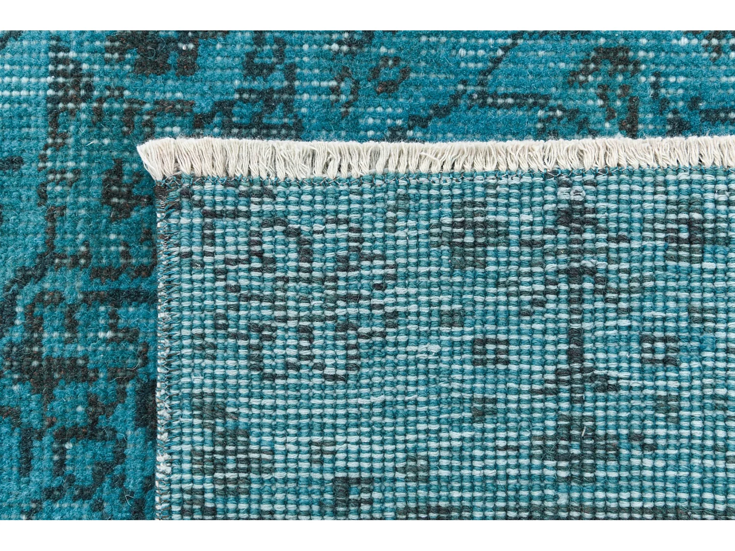 Tapis de laine 142x264 turquoise Ultra Vintage