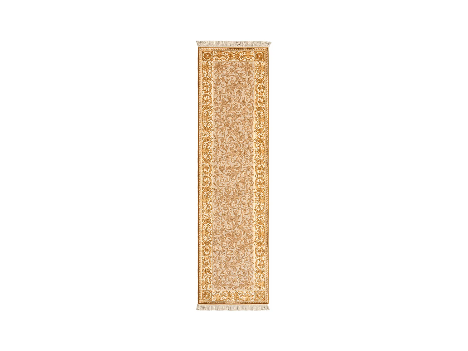 Läufer-Wollteppich 81x300 Braun Darya