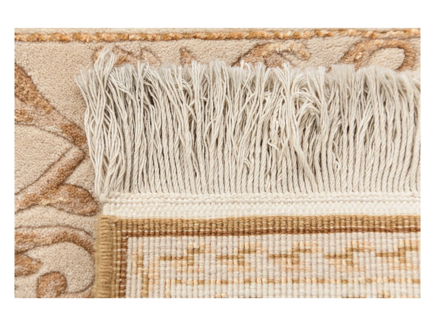Tapis de couloir en laine 81x300 brun Darya