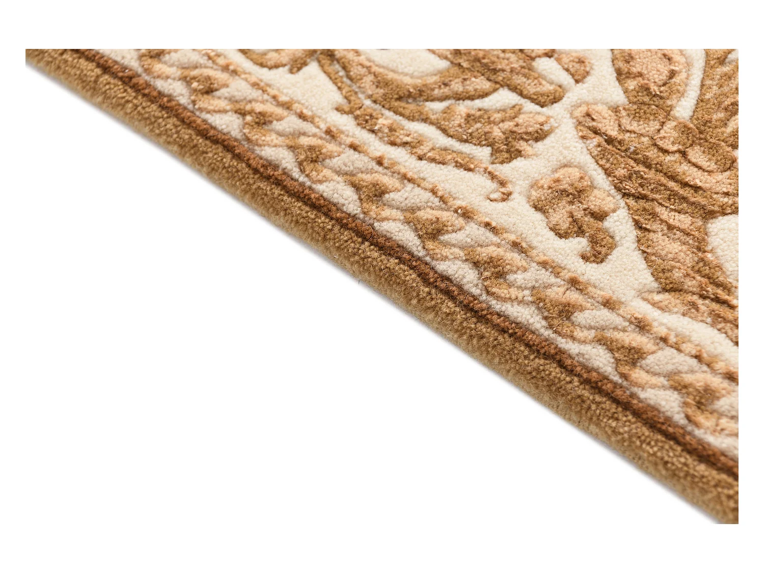 Tapis de couloir en laine 81x300 brun Darya