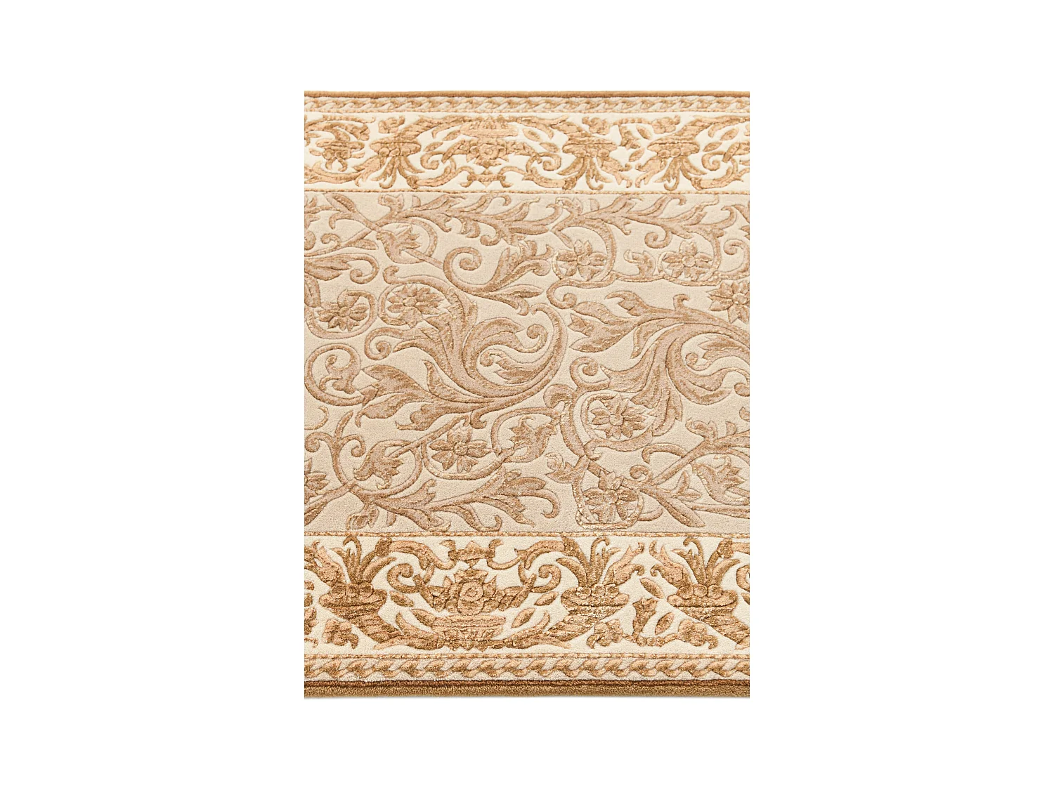 Tapis de couloir en laine 81x300 brun Darya