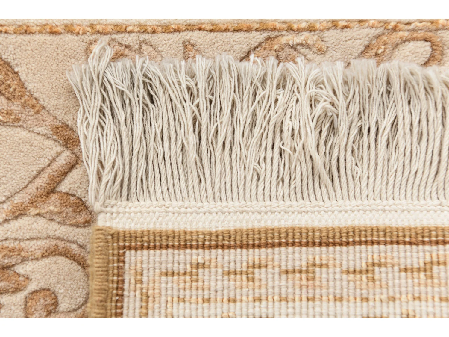 Tapis de couloir en laine 81x300 brun Darya