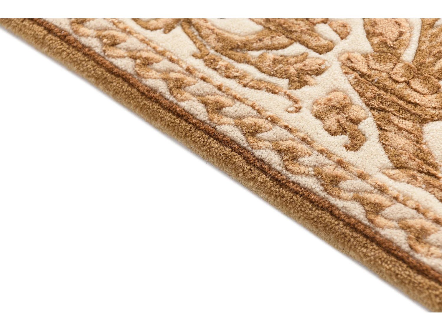 Tapis de couloir en laine 81x300 brun Darya