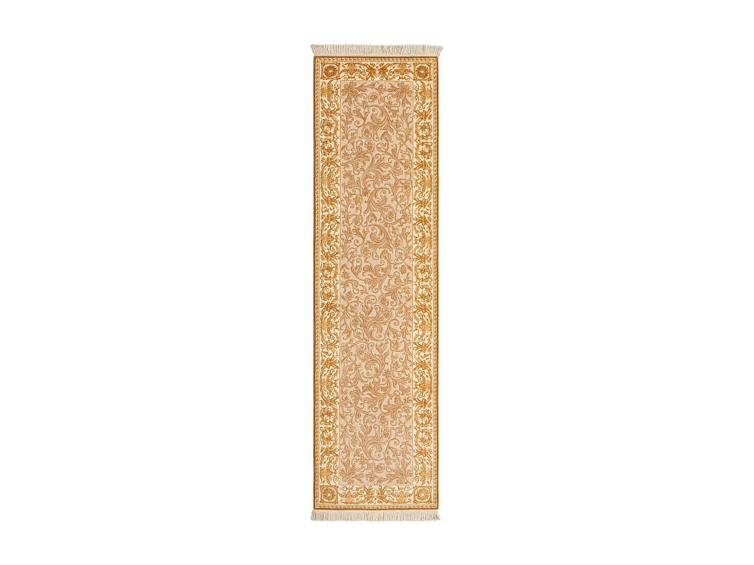 Tapis de couloir en laine 81x300 brun Darya