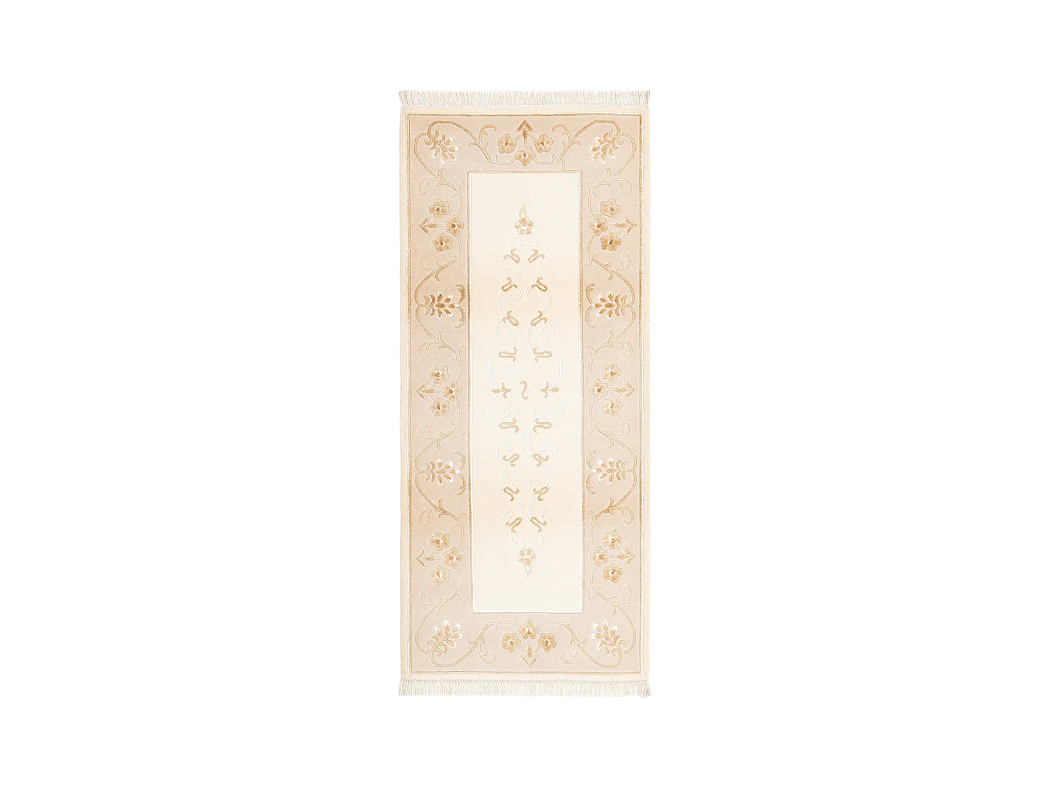 Tapis de couloir en laine 84x201 beige Darya