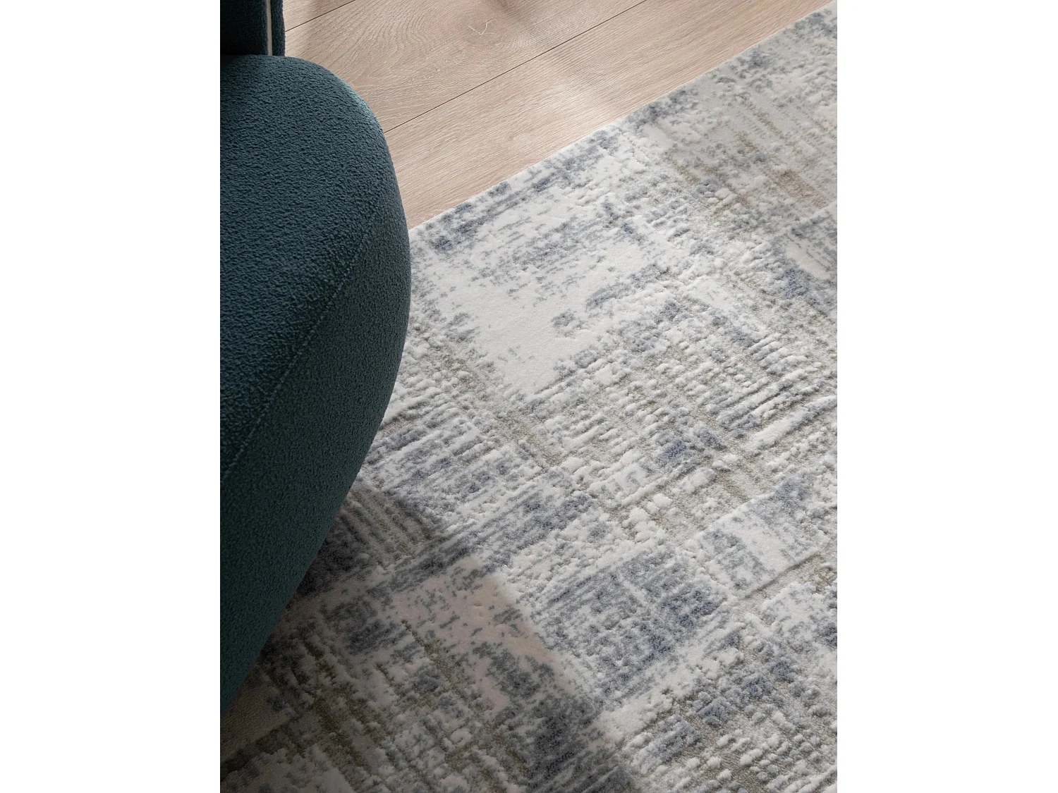 Tapis 160x160 Bleu Davos Miracle