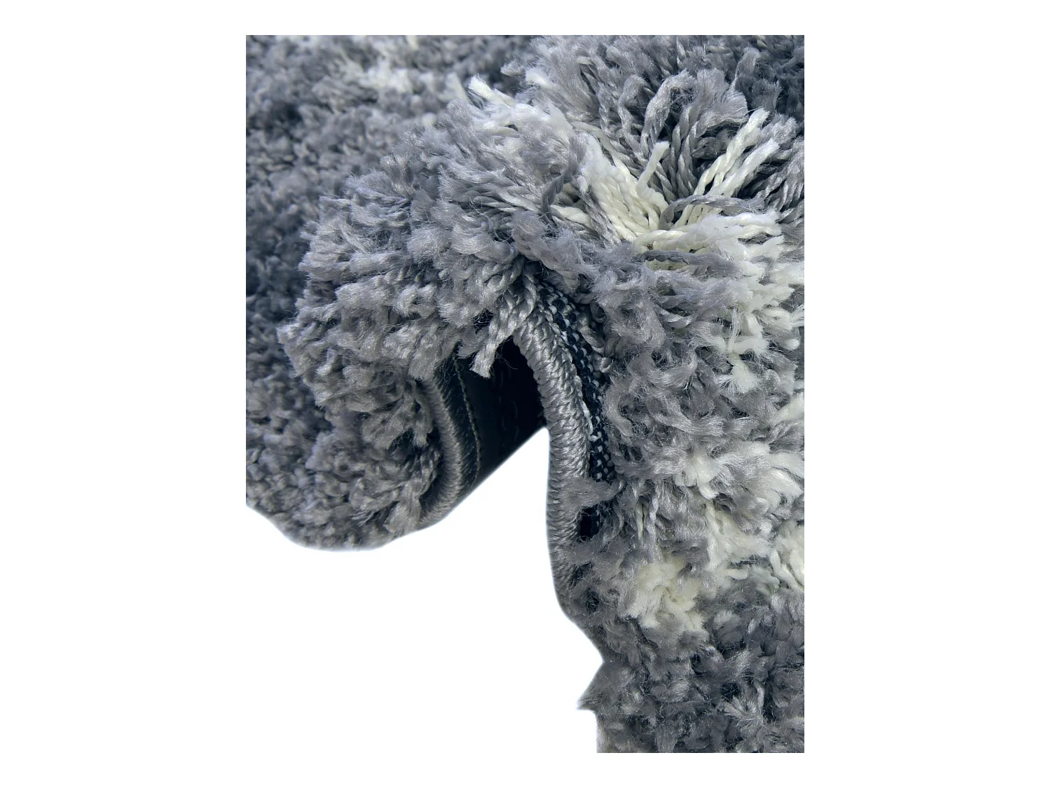 Tapis shaggy 62x120 gris pierre Lachen Fence