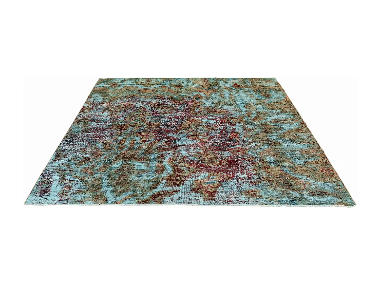 Wollteppich 201x226 Blau Vintage Royal