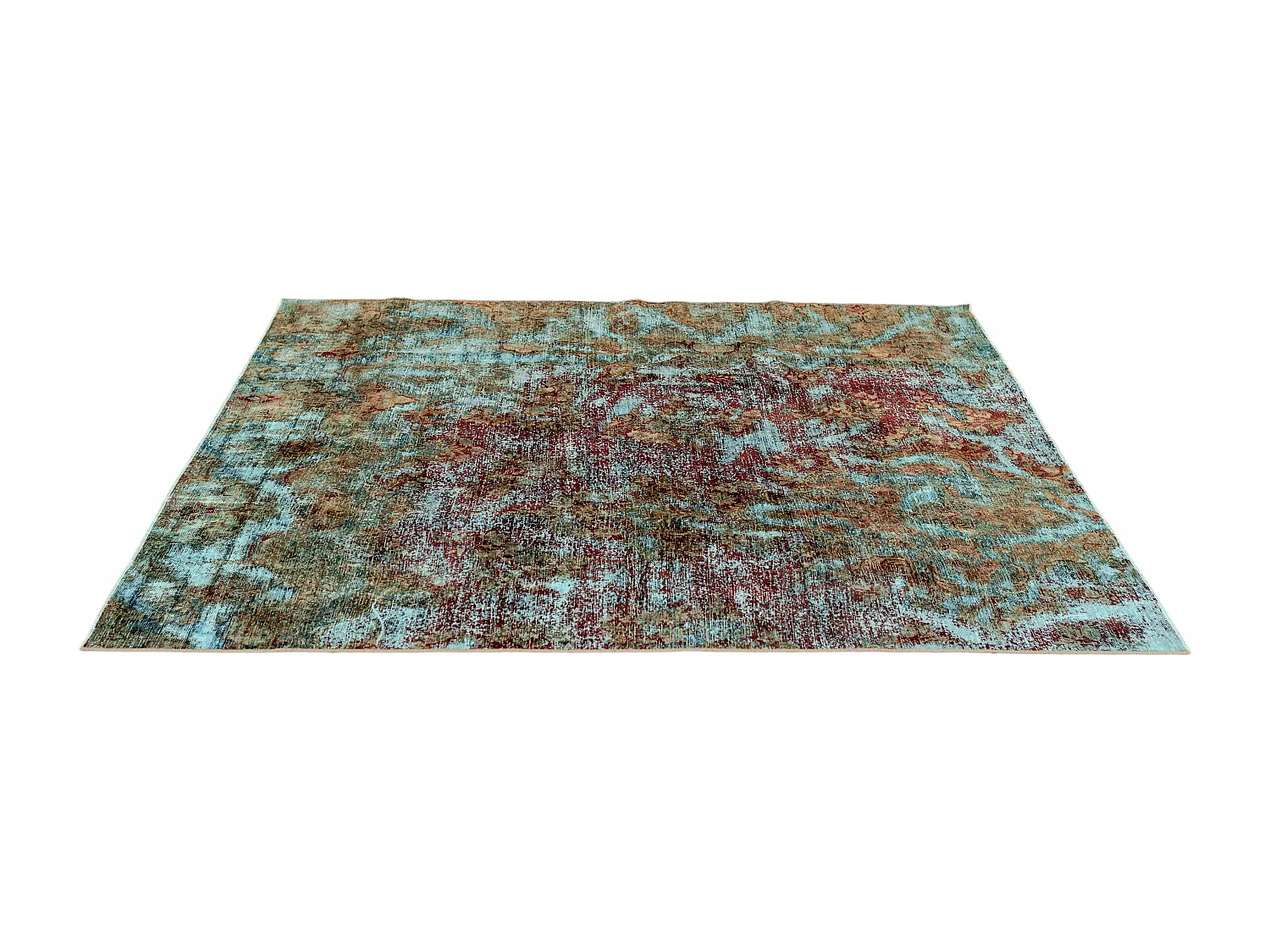 Wollteppich 201x226 Blau Vintage Royal