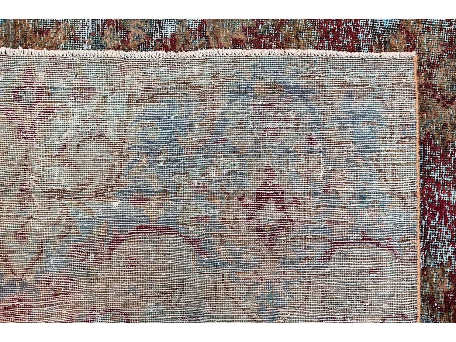 Wollteppich 201x226 Blau Vintage Royal