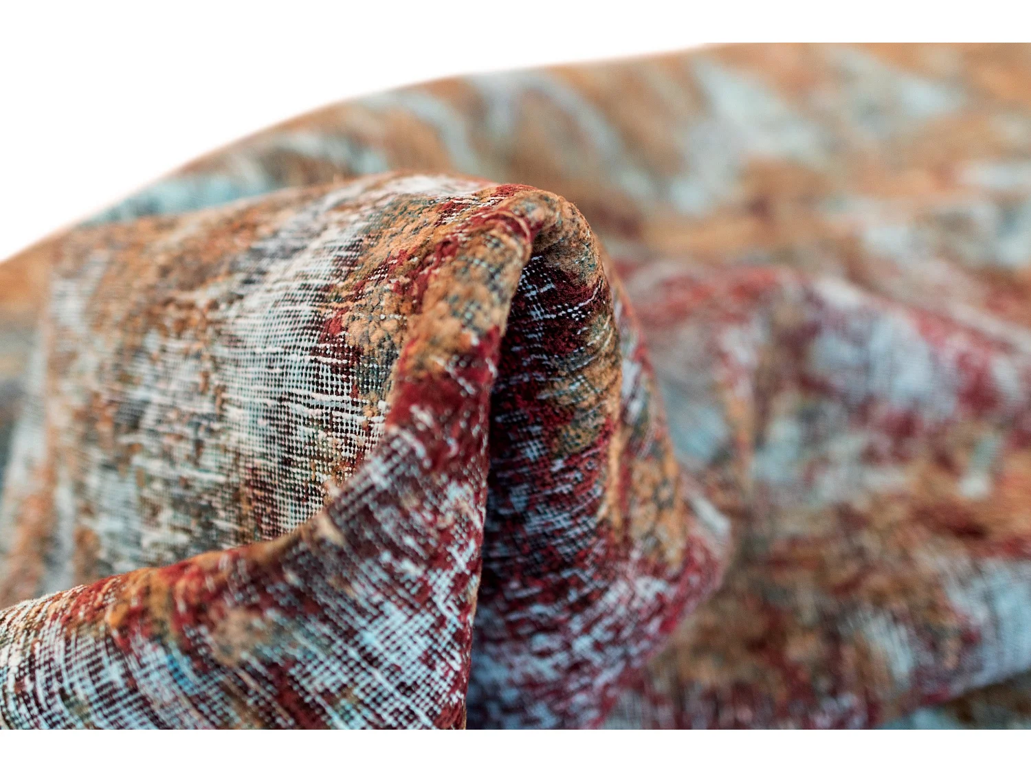 Wollteppich 201x226 Blau Vintage Royal