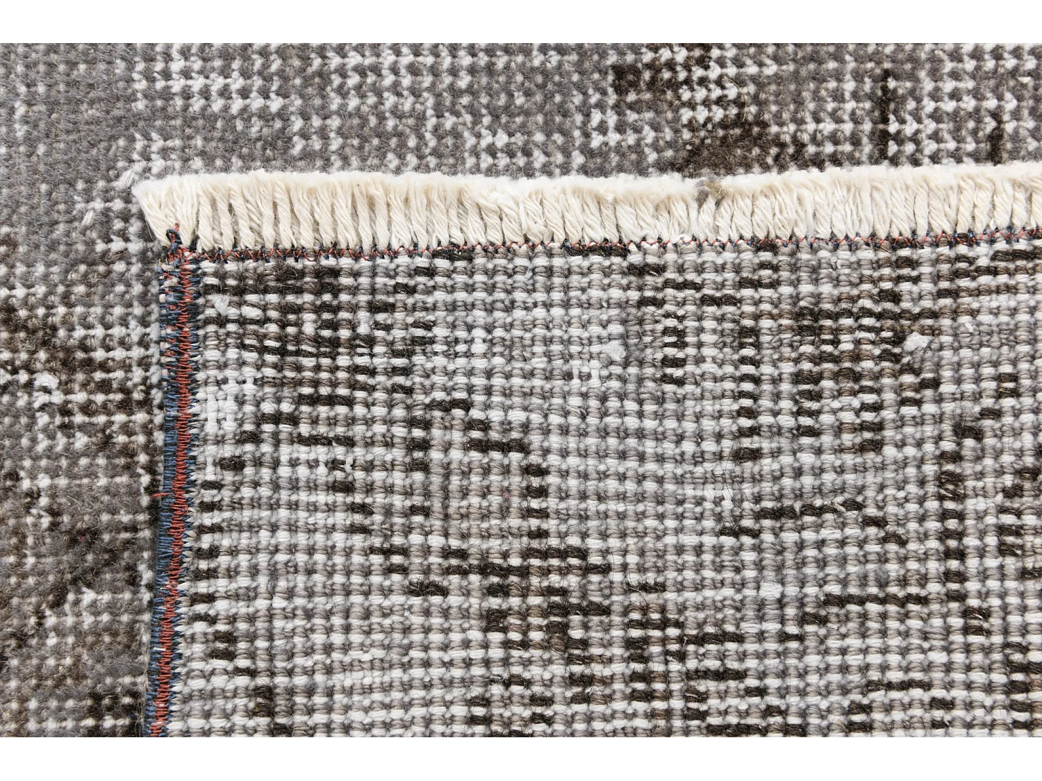 Tapis de laine 109x206 gris Ultra Vintage