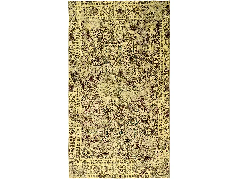 Tapis de laine 168x301 jaune Vintage Royal