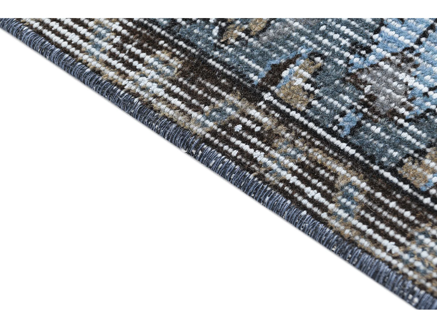 Wollteppich 142x262 Blau Ultra Vintage