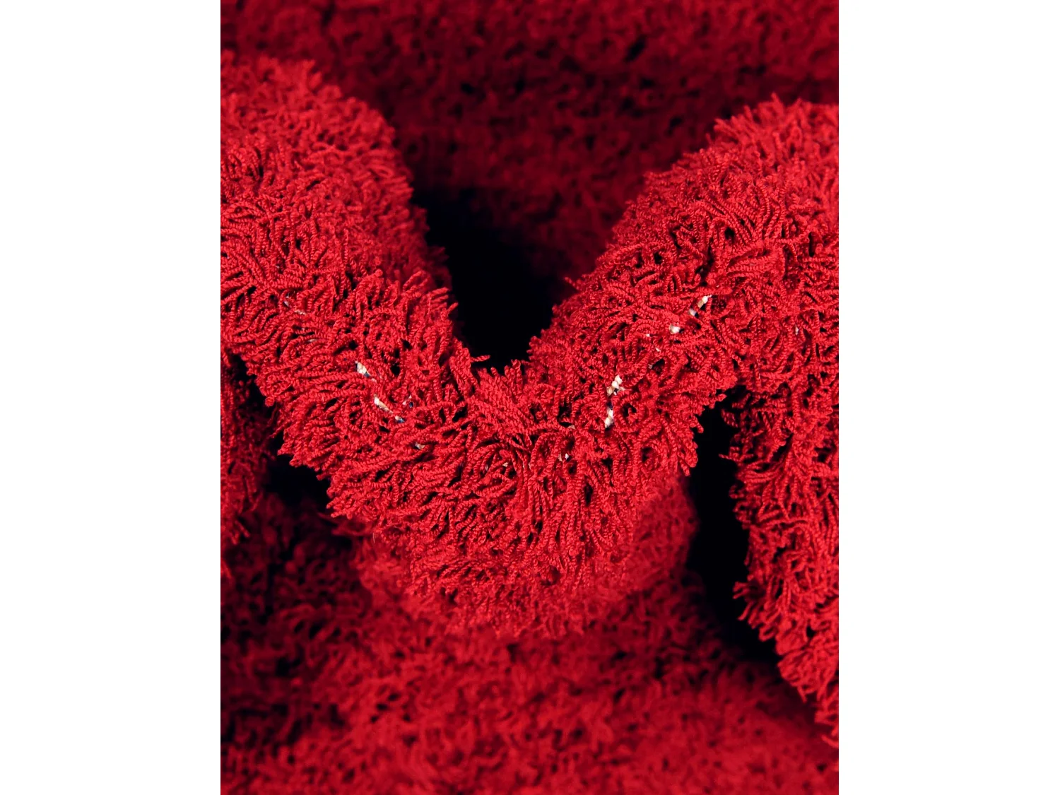 Tapis shaggy 62x120 rouge Luzern