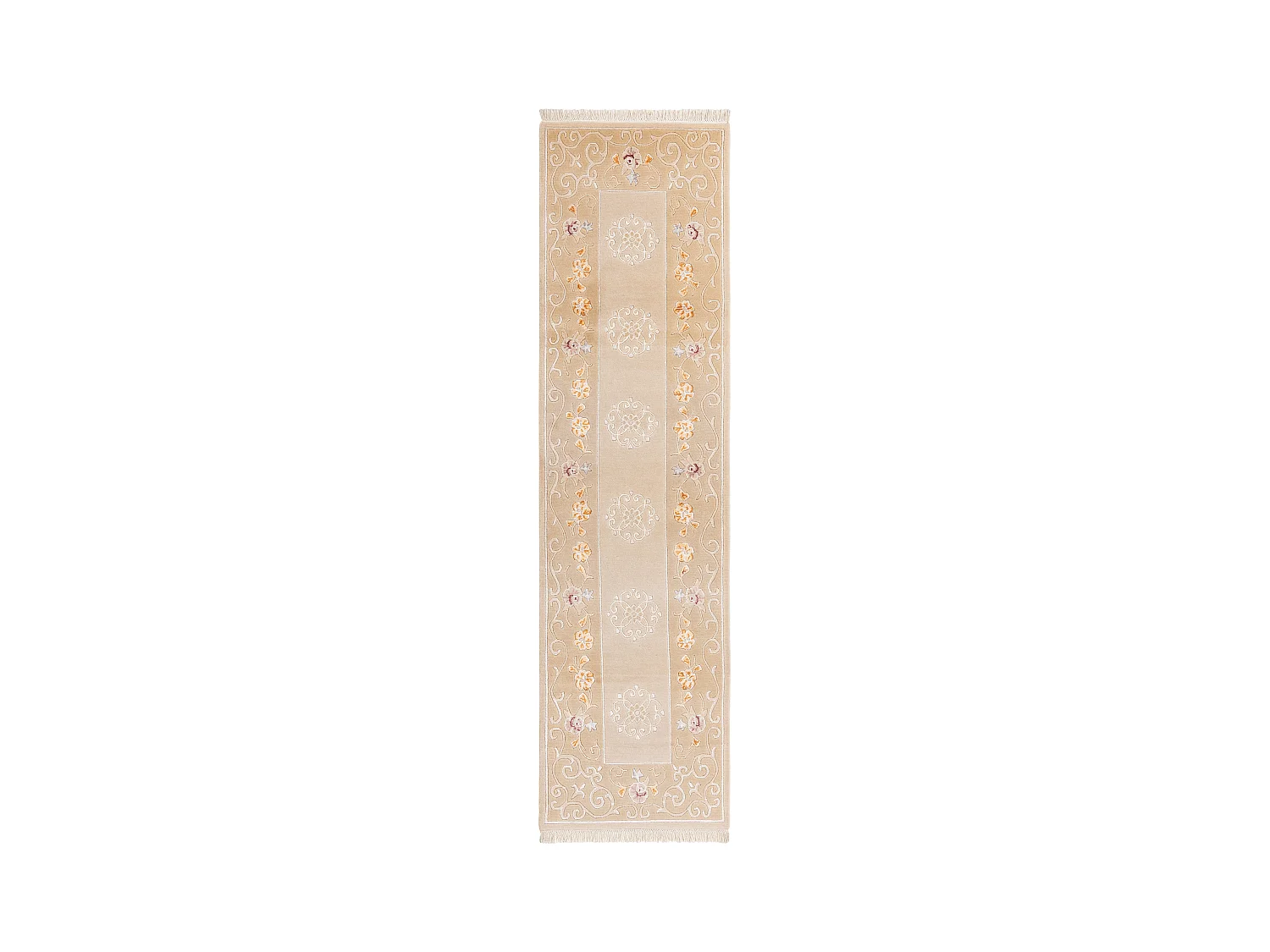 Tapis de couloir en laine 81x295 brun Darya