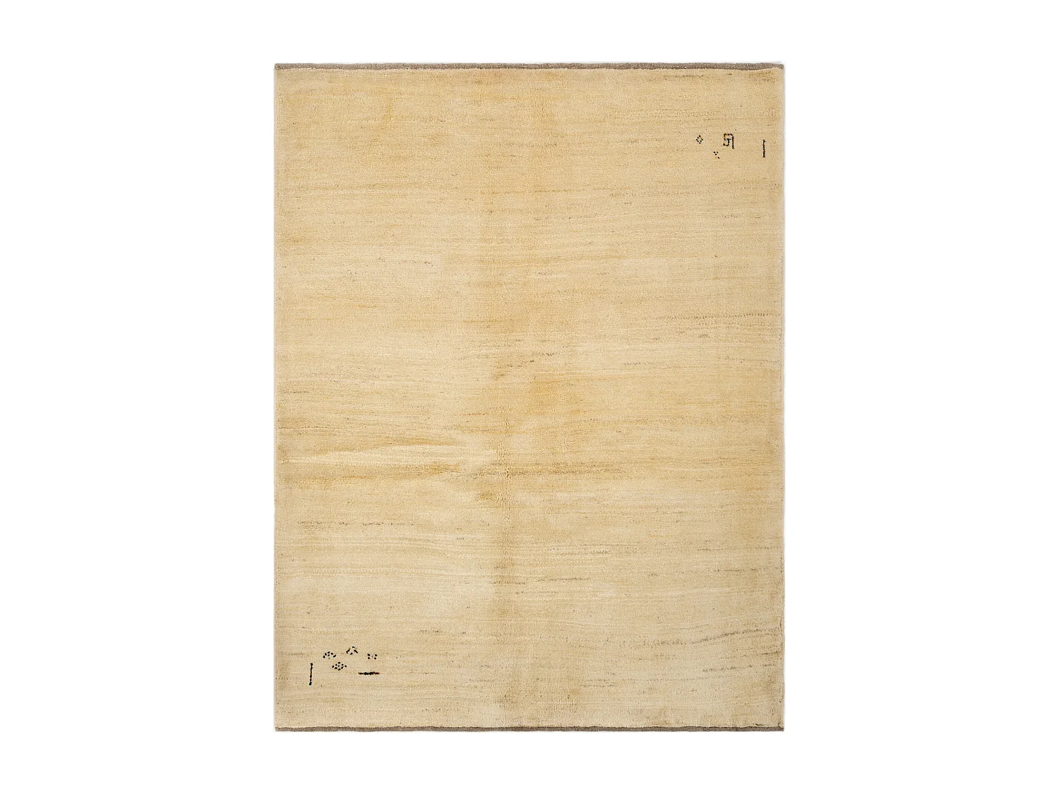 Wollteppich 151x198 Beige Gabbeh Shouli