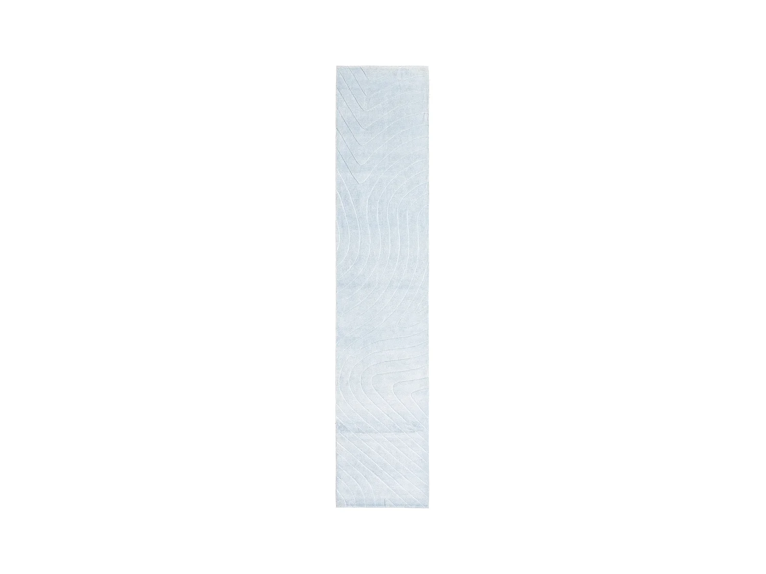 Tapis de couloir en laine 84x396 bleu Darya