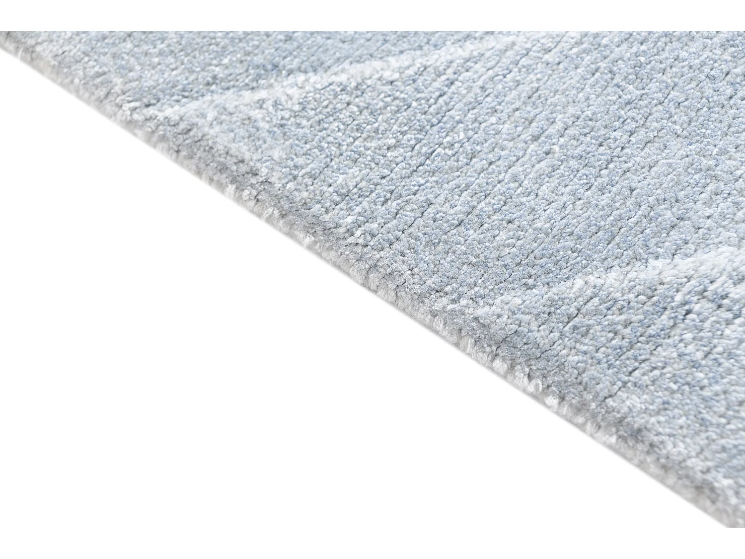 Tapis de couloir en laine 84x396 bleu Darya