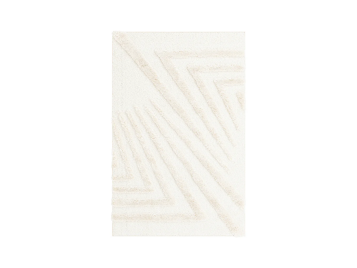 Hoogpolig tapijt 245x160 Wit Thun Avis