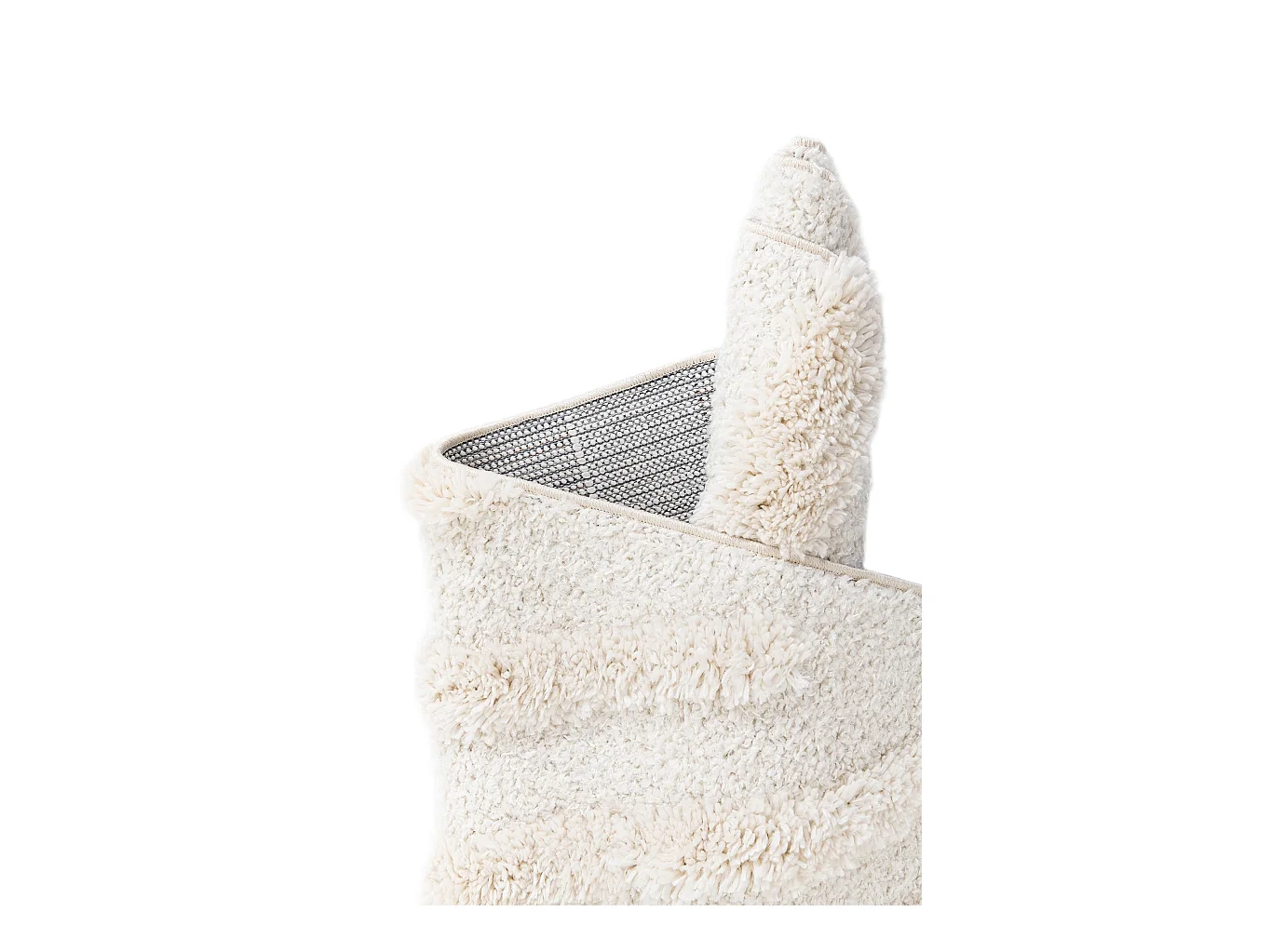 Hoogpolig tapijt 245x160 Wit Thun Avis