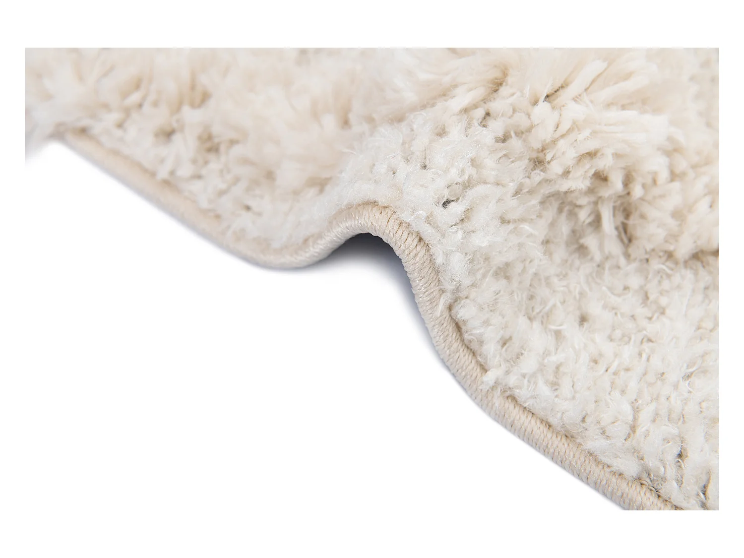 Hoogpolig tapijt 245x160 Wit Thun Avis