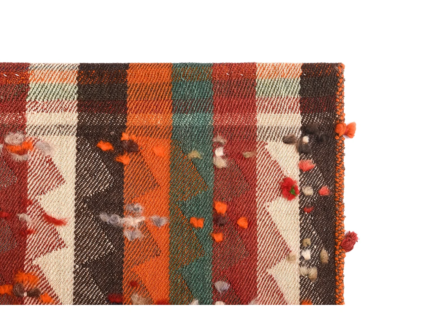 Tapis de laine 164x185 orange Jajim