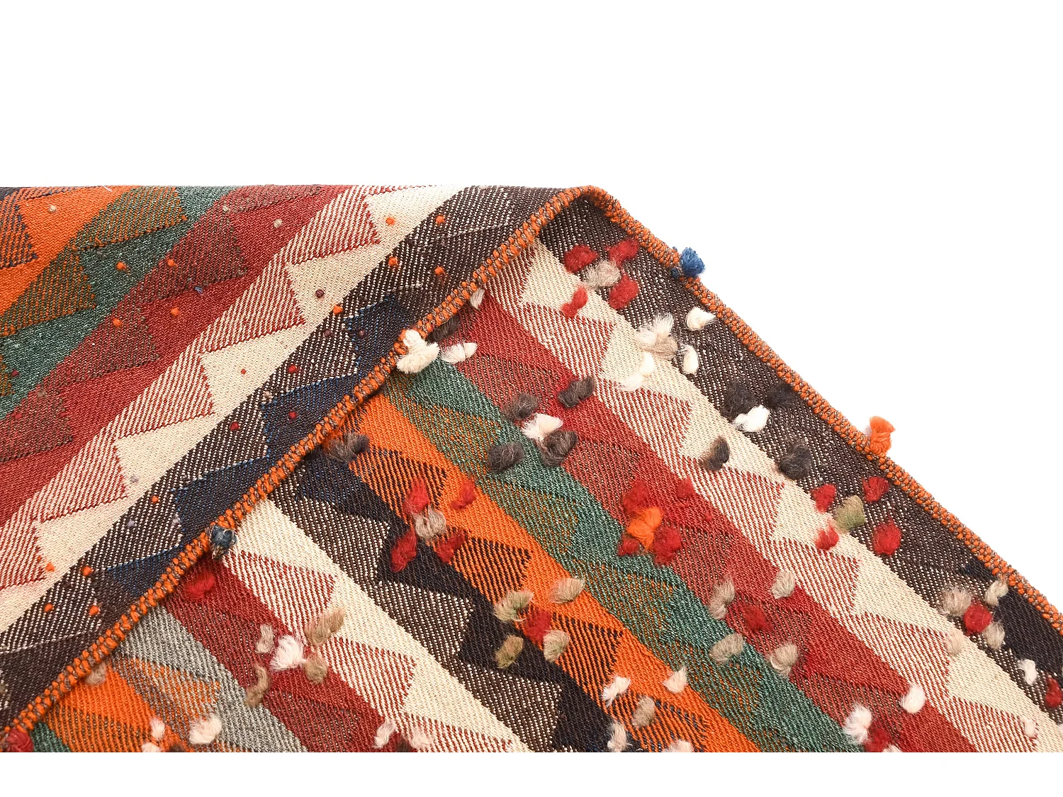 Tapis de laine 164x185 orange Jajim