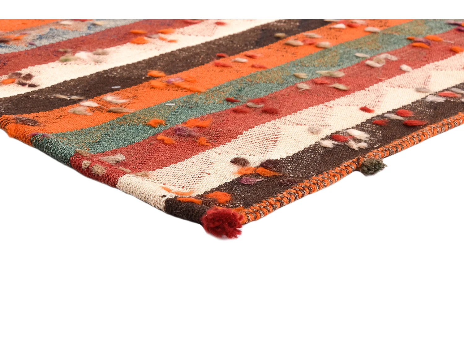 Tapis de laine 164x185 orange Jajim