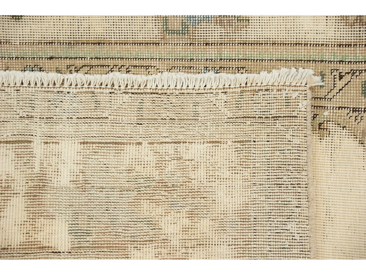 Tapis de laine 211x287 blanc crème Vintage Royal