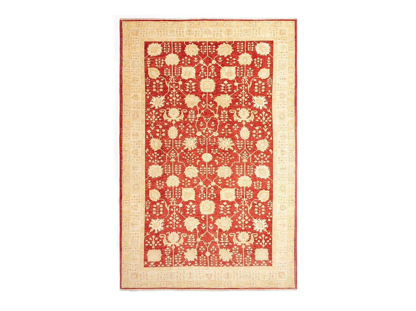 Tapis de laine 211x327 rouge Kaizar