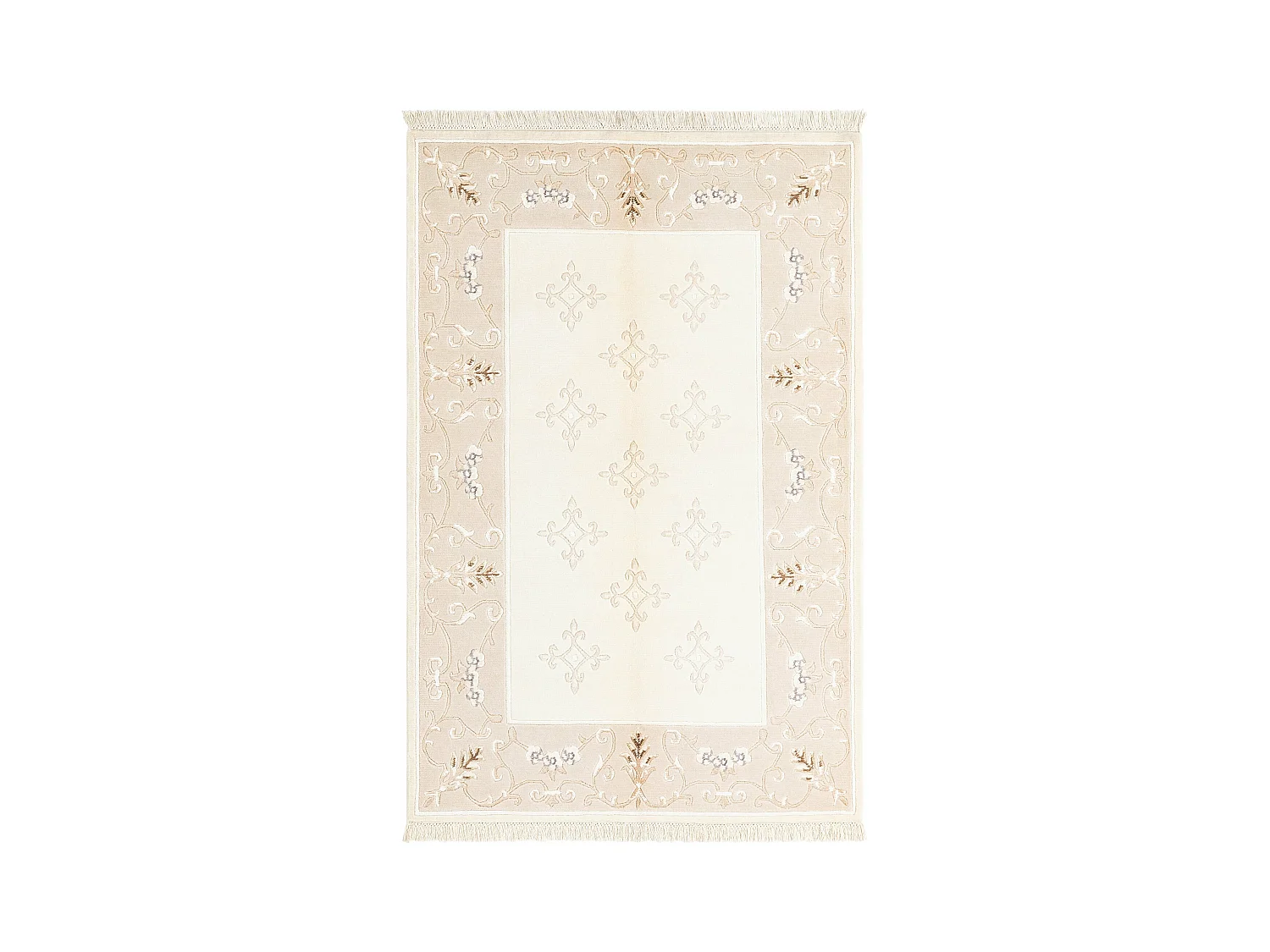 Tapis de laine 122x185 beige Darya