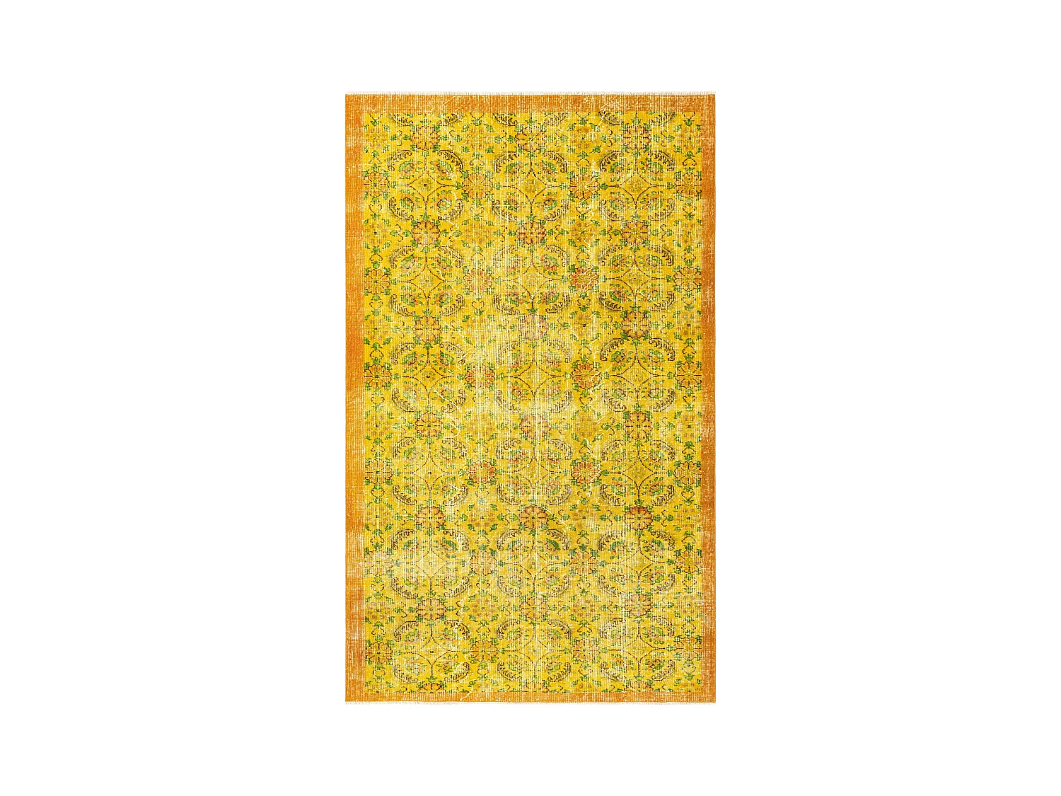 Tapis de laine 160x262 jaune Ultra Vintage