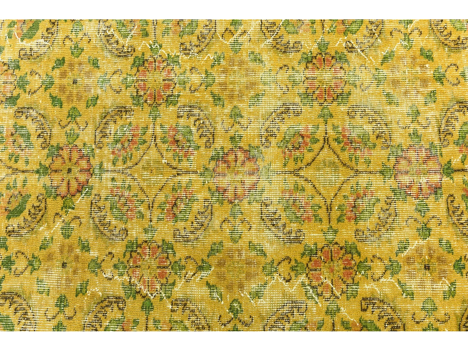 Tapis de laine 160x262 jaune Ultra Vintage