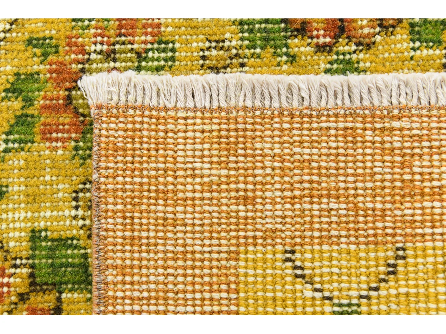 Tapis de laine 160x262 jaune Ultra Vintage