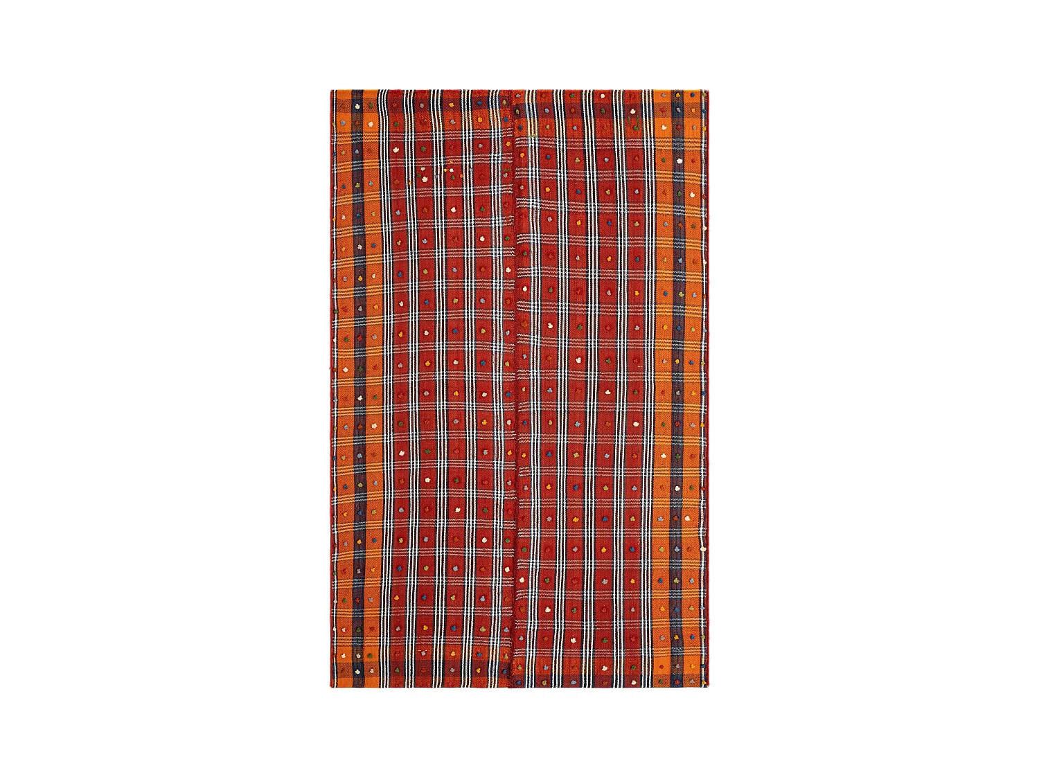 Tapis de laine 144x220 rouge Jajim