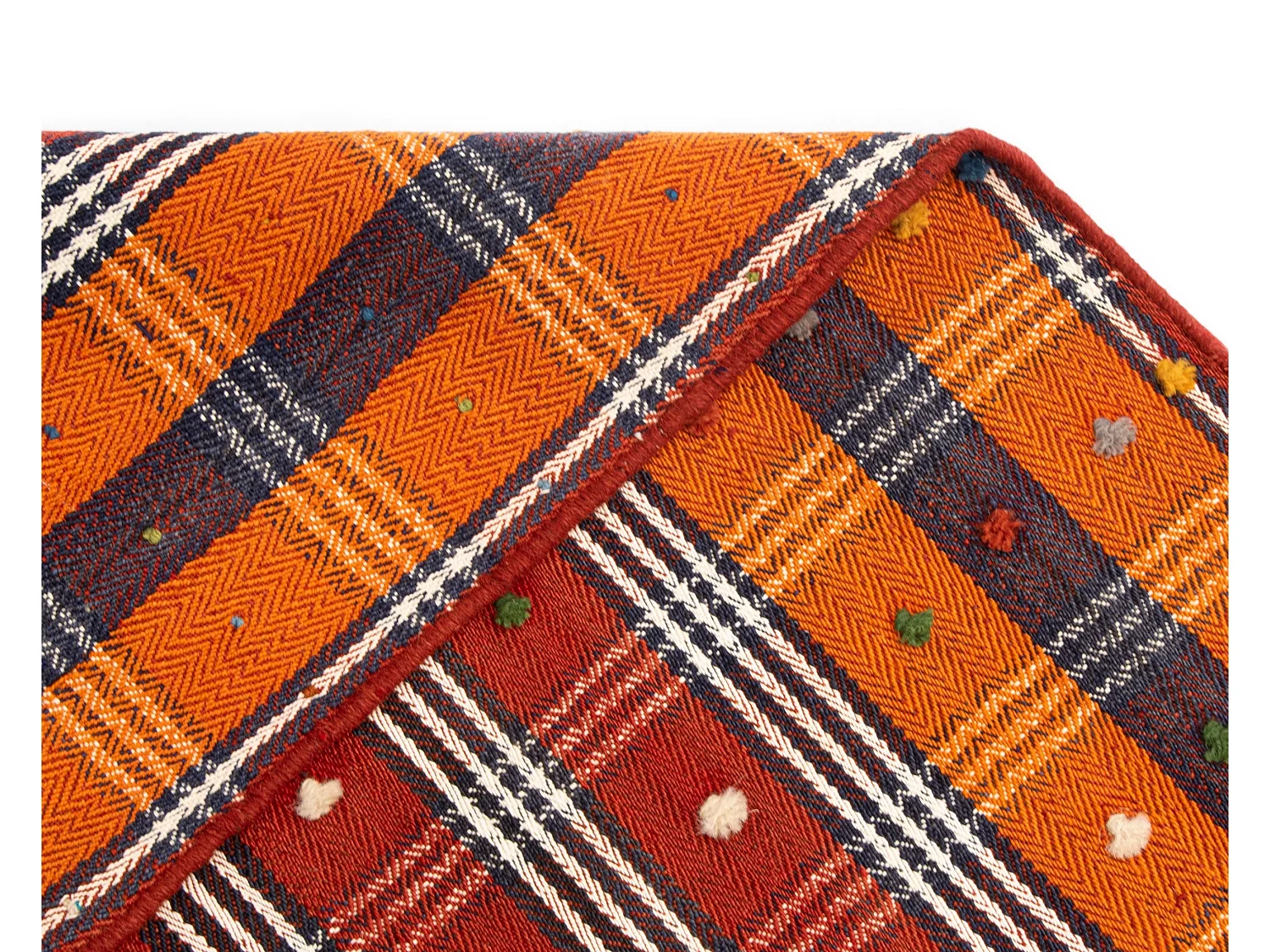 Tapis de laine 144x220 rouge Jajim