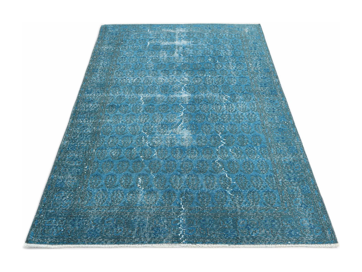 Tappeto in lana 112x201 turchese Ultra Vintage