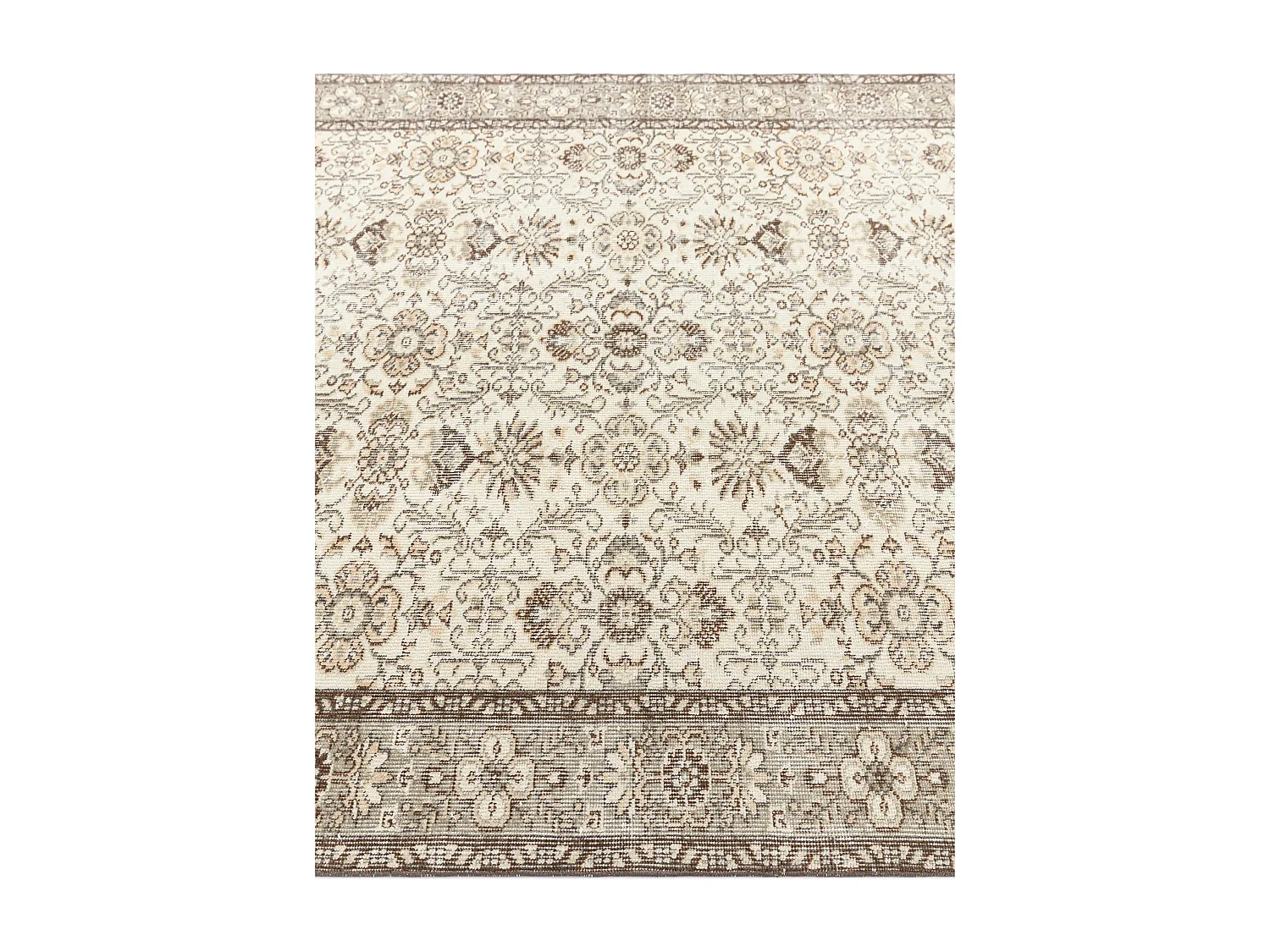 Wollteppich 201x318 Grau Ultra Vintage