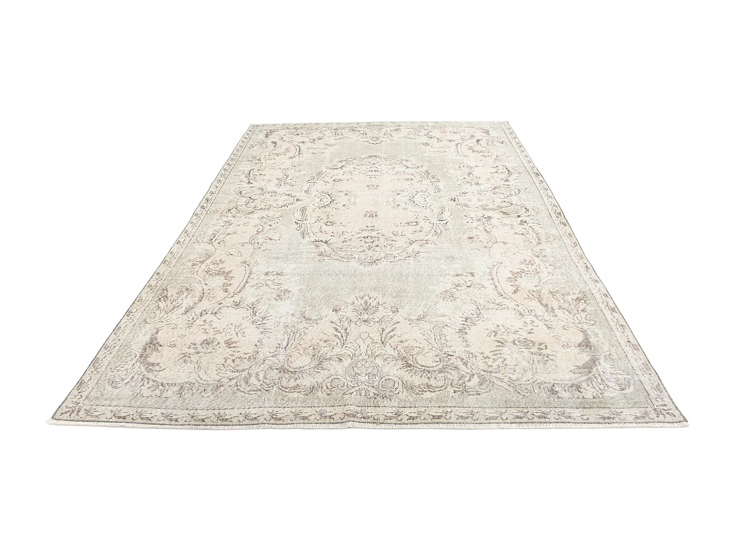 Wollteppich 201x318 Grau Ultra Vintage