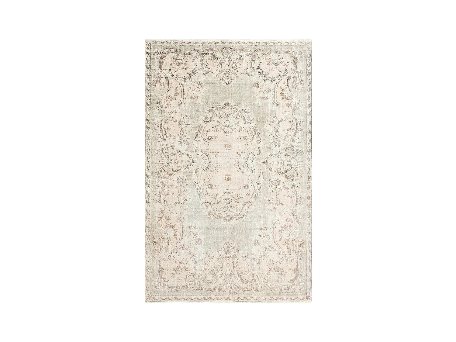 Wollteppich 201x318 Grau Ultra Vintage