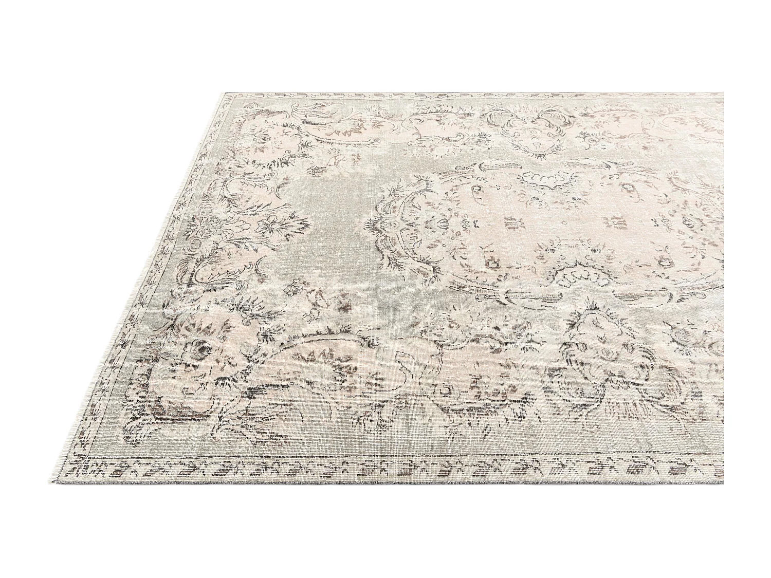 Wollteppich 201x318 Grau Ultra Vintage