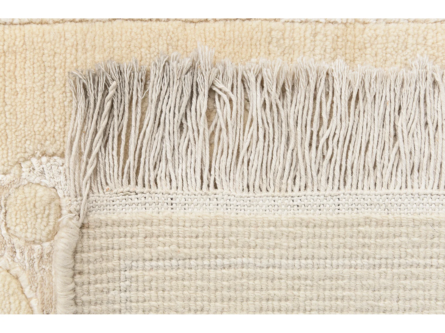 Tappeto per corridoio in lana 79x396 beige Darya