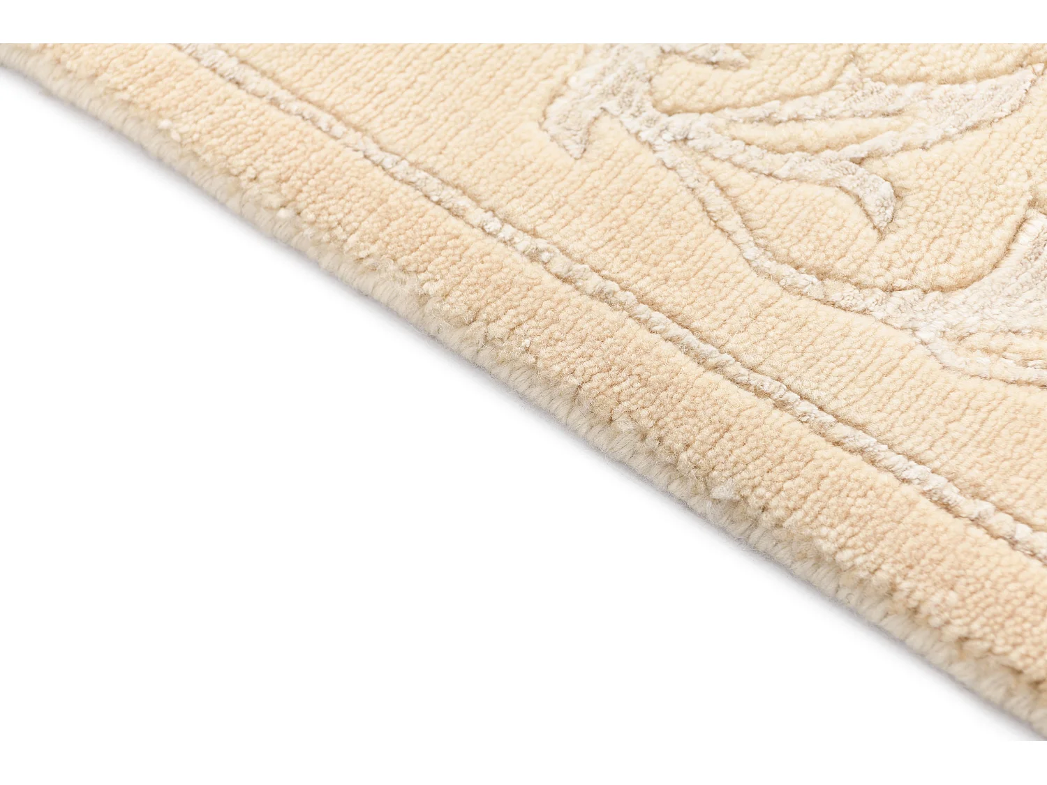 Tapis de couloir en laine 79x396 beige Darya