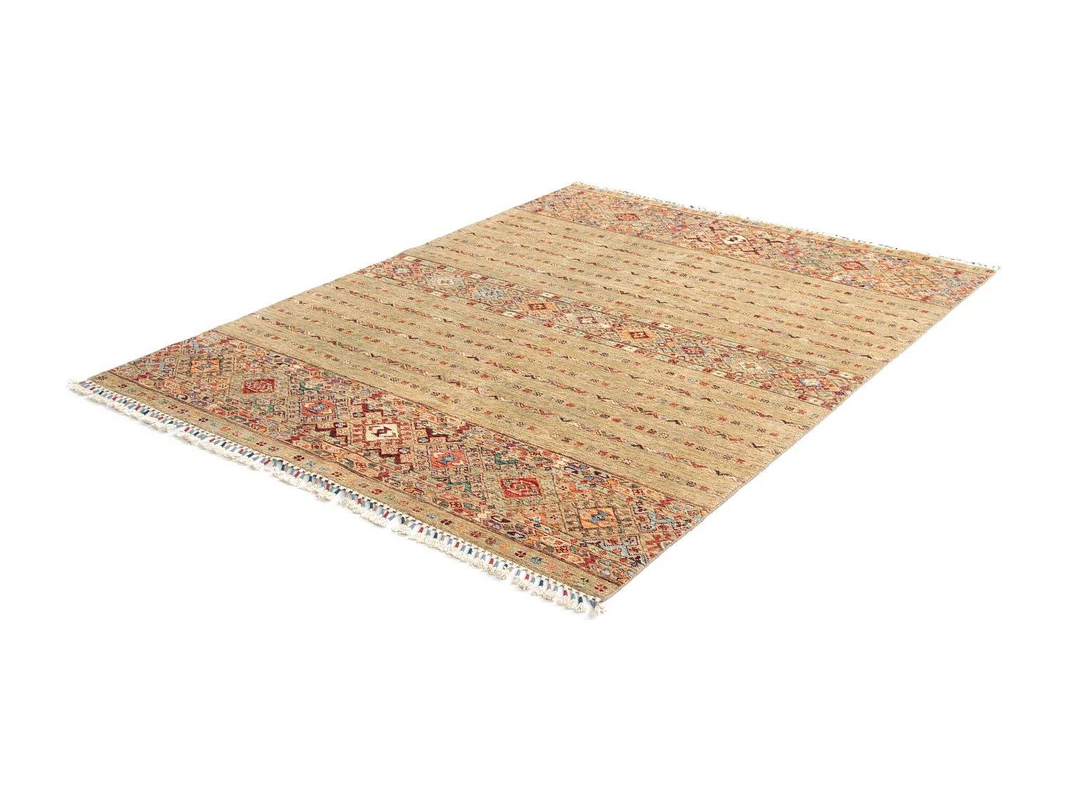 Tapis de laine 148x200 vert Torkman